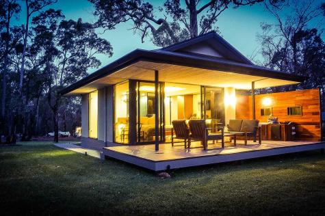 Cabin by night  - Amaroo Retreat and Spa