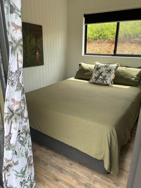 Tiny Home bedroom - High Valley Dawn Permaculture Farm