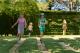 Children running around the Turf Maze - Tree surfing High Ropes Experience - 2 hours Enchanted Adventure Garden