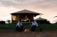Gidyea Tent - Outside view with private fire pit
 - Mitchell Grass Retreat Longreach
